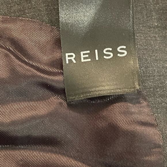 REISS Mens Size 40 R NEW Hope Notch Lap Travel Blazer Charcoal Gray Classic NWT - Picture 8 of 9